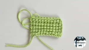 Cerrar puntos - Crochet tunecino