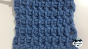 Punto bajo retorcido - Crochet tunecino