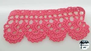 Puntilla de crochet a medida