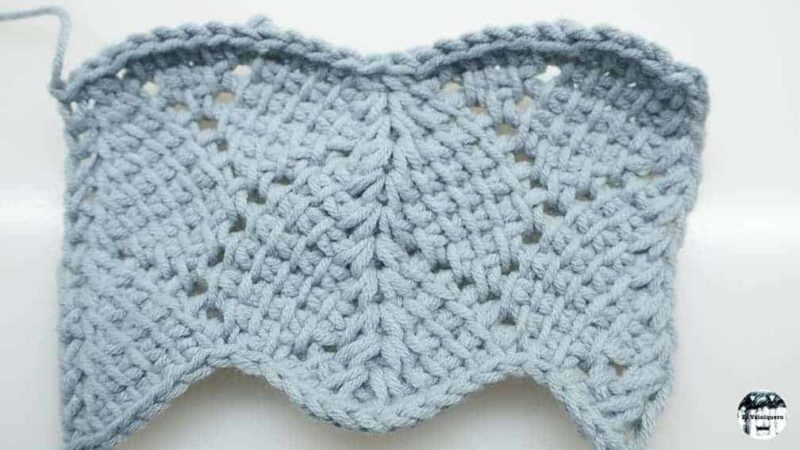 Punto calado tunecino #8 - Crochet tunecino