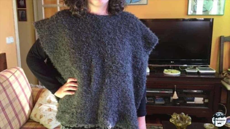 Poncho sin costuras