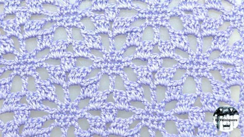 Punto fantasía crochet #12 - Punto araña #3