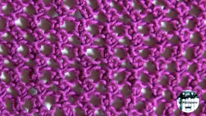 Punto calado #5 - Dos agujas